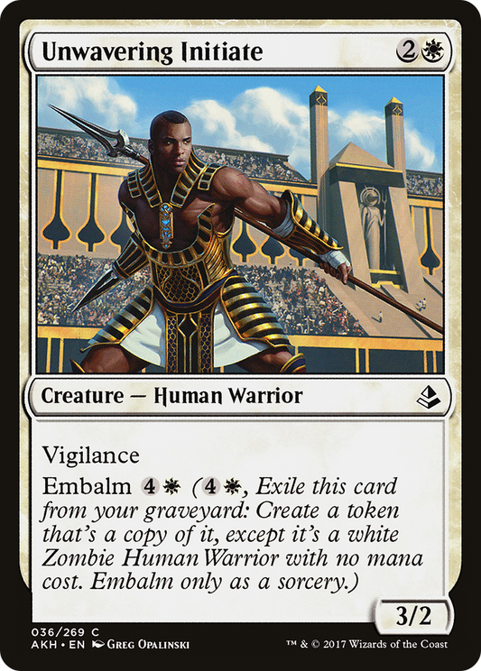 Unwavering Initiate (AKH-036) (Foil)