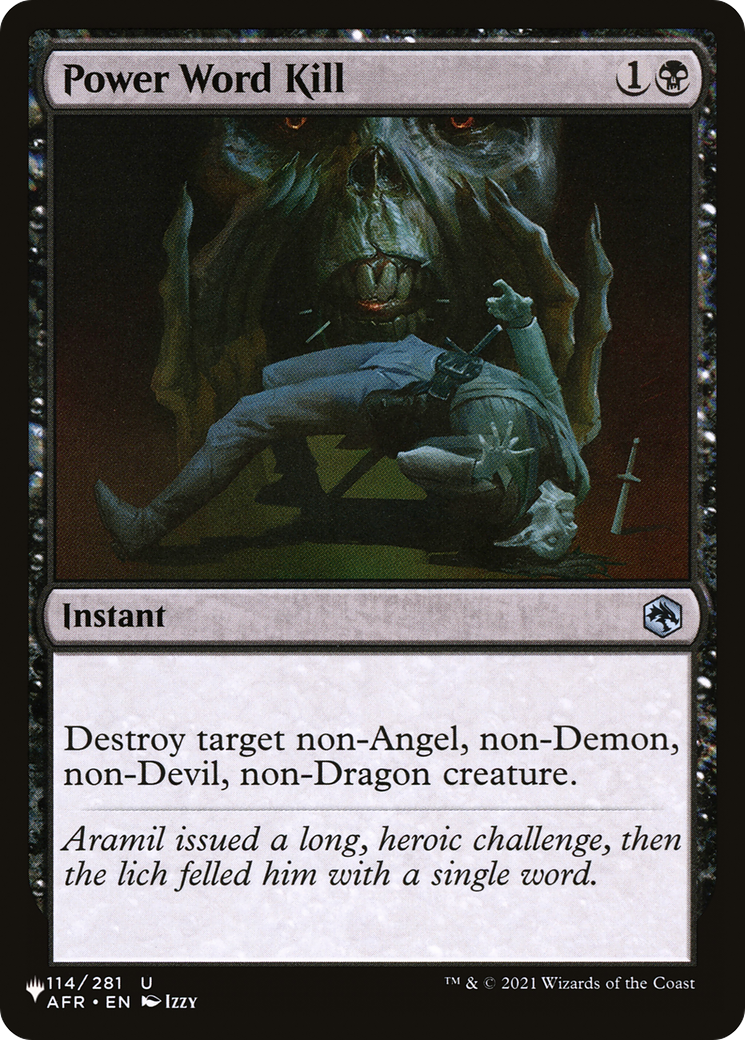 Power Word Kill (LIST-AFR-114)