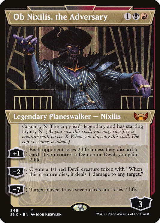 Ob Nixilis, the Adversary (SNC-348) (Showcase) (Foil)