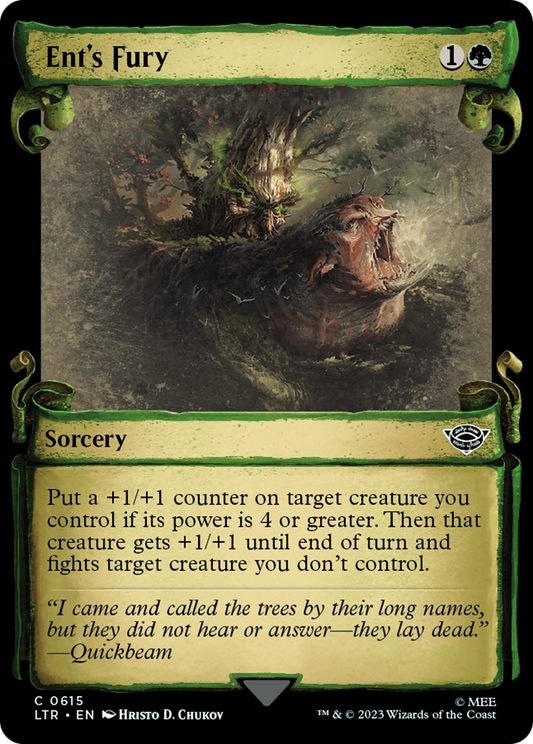 Ent's Fury (LTR-615) (Showcase) (Scroll) (Foil)