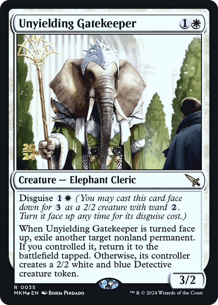 Unyielding Gatekeeper (PRE-35S) (Foil)