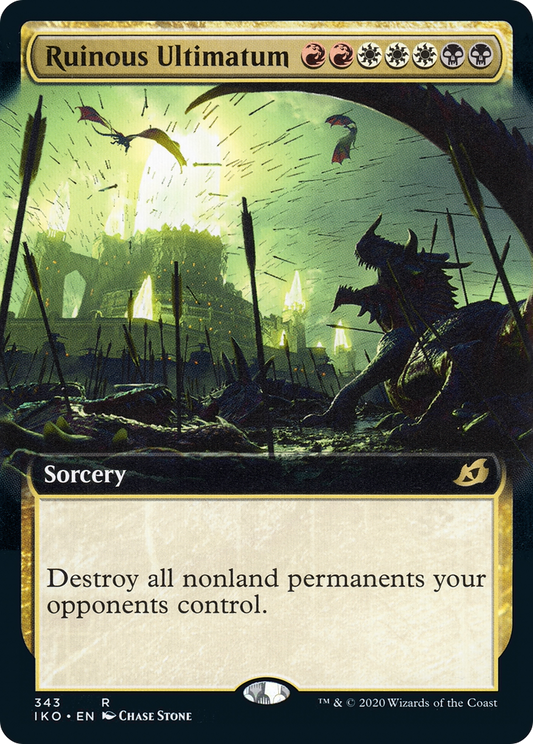 Ruinous Ultimatum (IKO-343) (Extended Art) (Foil)