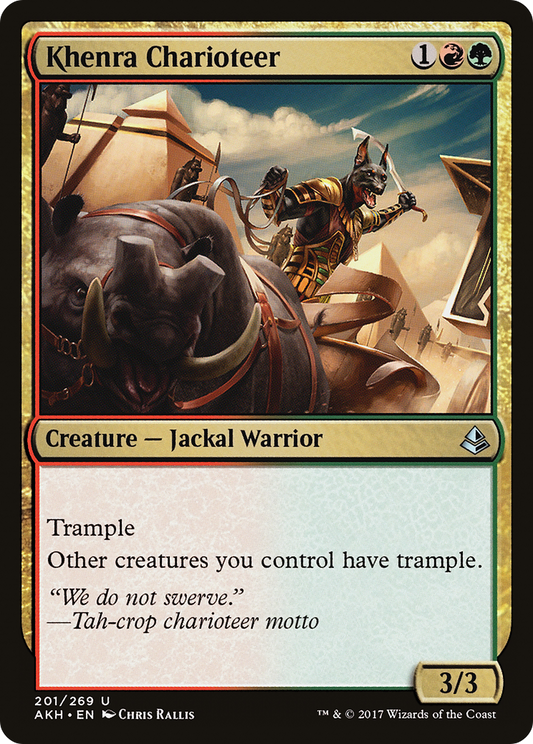 Khenra Charioteer (AKH-201) (Foil)