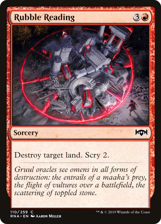 Rubble Reading (RNA-110)