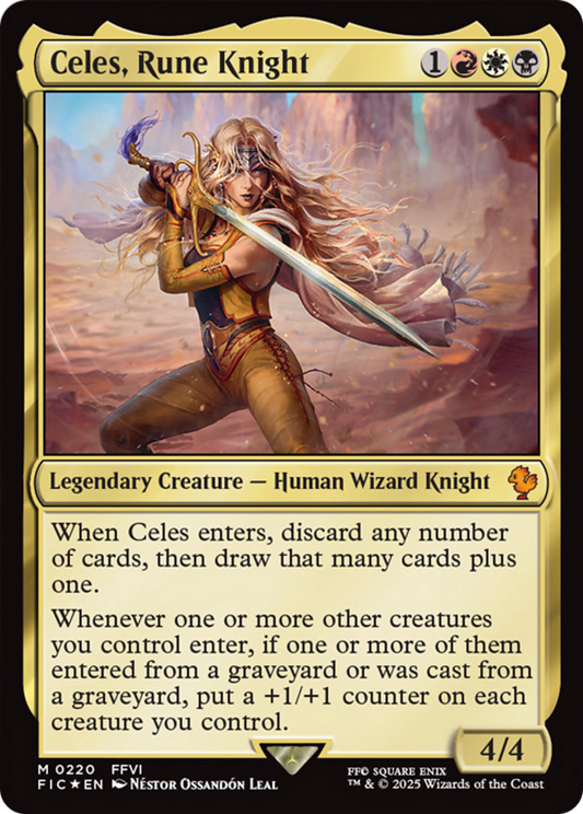 Celes, Rune Knight (FIC-220) (Surge Foil)
