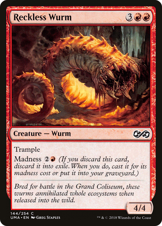 Reckless Wurm (UMA-144) (Foil)