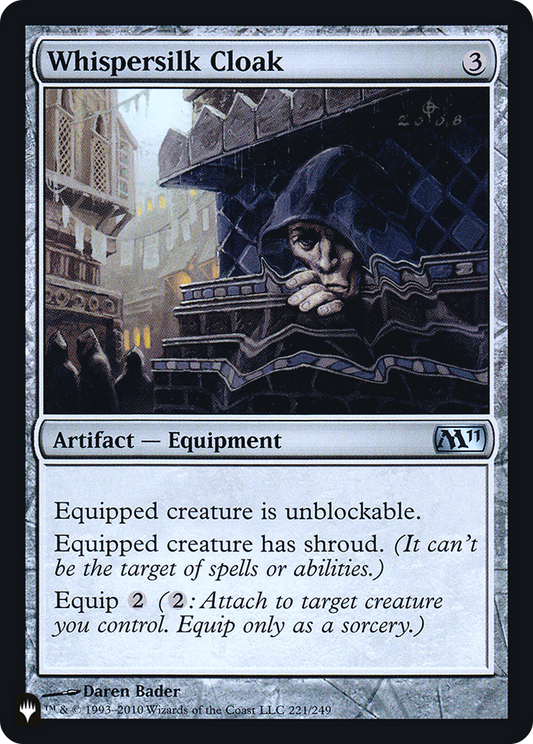 Whispersilk Cloak (LIST-M11-221) (Foil)