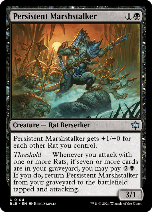 Persistent Marshstalker (BLB-104) (Foil)