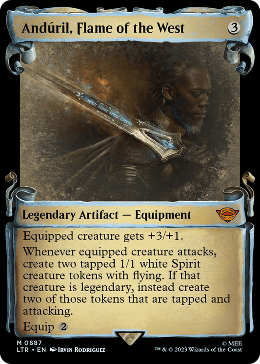 Andúril, Flame of the West (LTR-687) (Showcase) (Scroll) (Foil)
