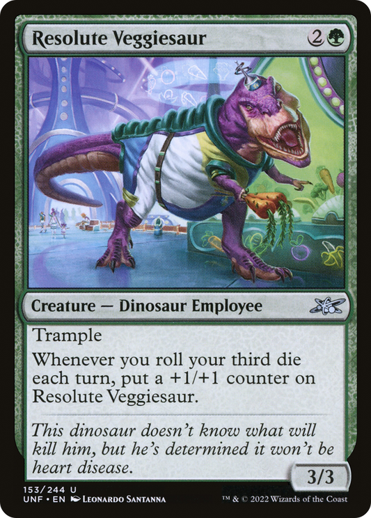 Resolute Veggiesaur (UNF-153) (Foil)