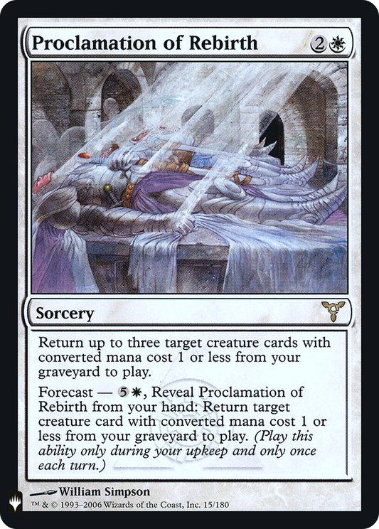 Proclamation of Rebirth (LIST-DIS-15) (Foil)