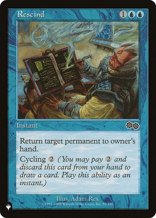 Rescind (LIST-USG-92)
