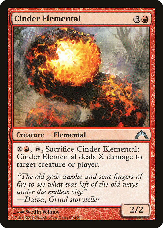 Cinder Elemental (GTC-087) (Foil)