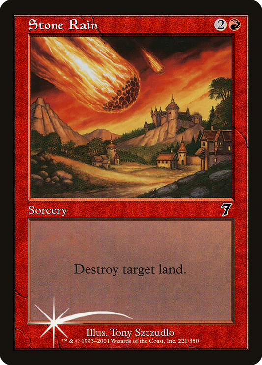 Stone Rain (7ED-221★) (Foil)