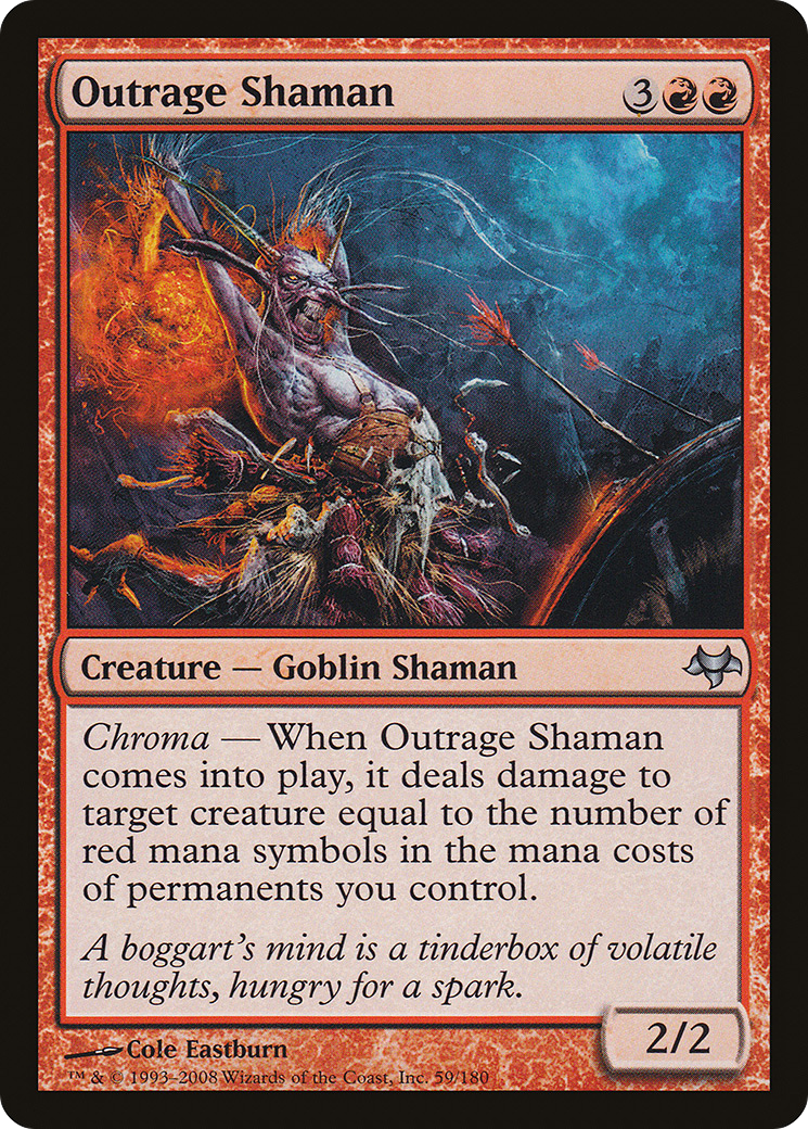 Outrage Shaman (EVE-059) (Foil)