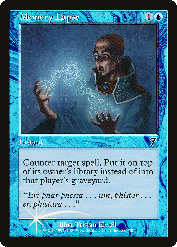 Memory Lapse (7ED-88★) (Foil)