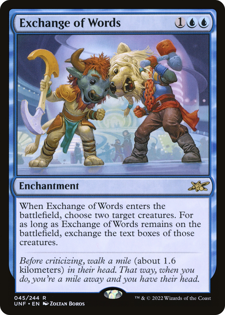 Exchange of Words (UNF-045) (Foil)