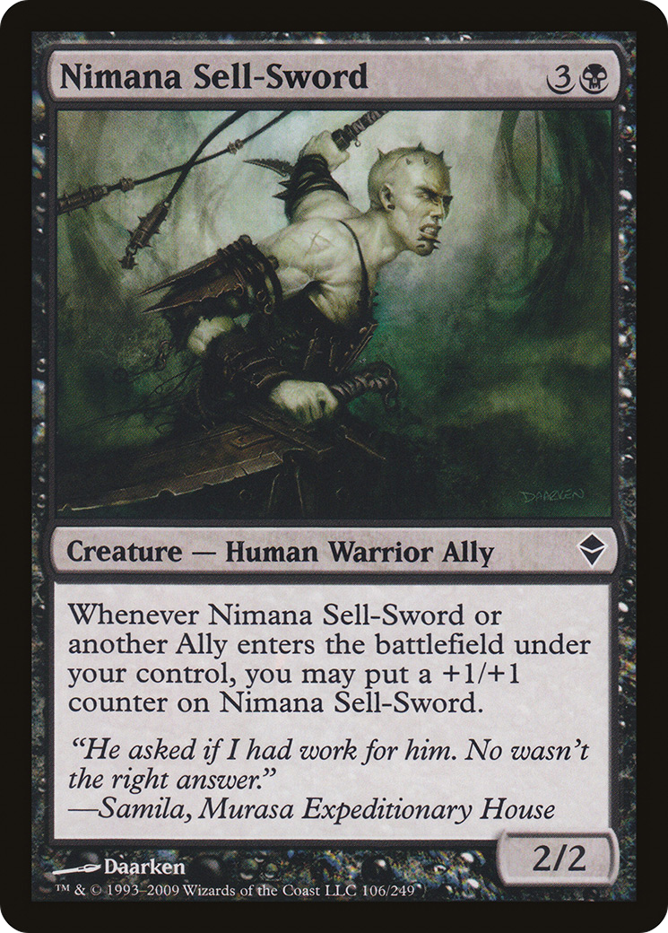 Nimana Sell-Sword (ZEN-106) (Foil)