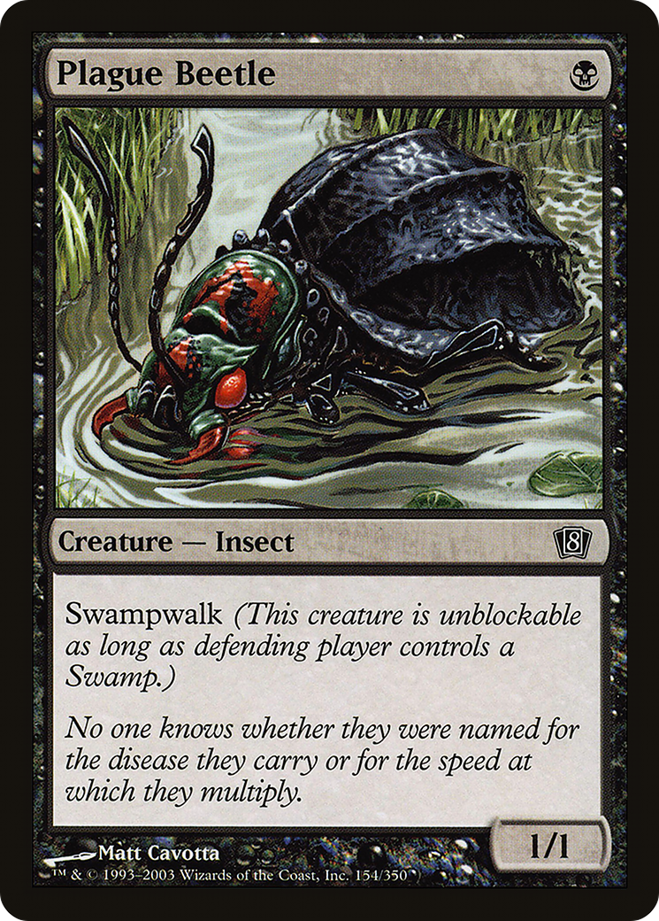 Plague Beetle (8ED-154★) (Foil)