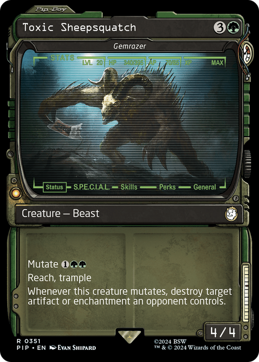 Toxic Sheepsquatch / Gemrazer (PIP-351) (Showcase)
