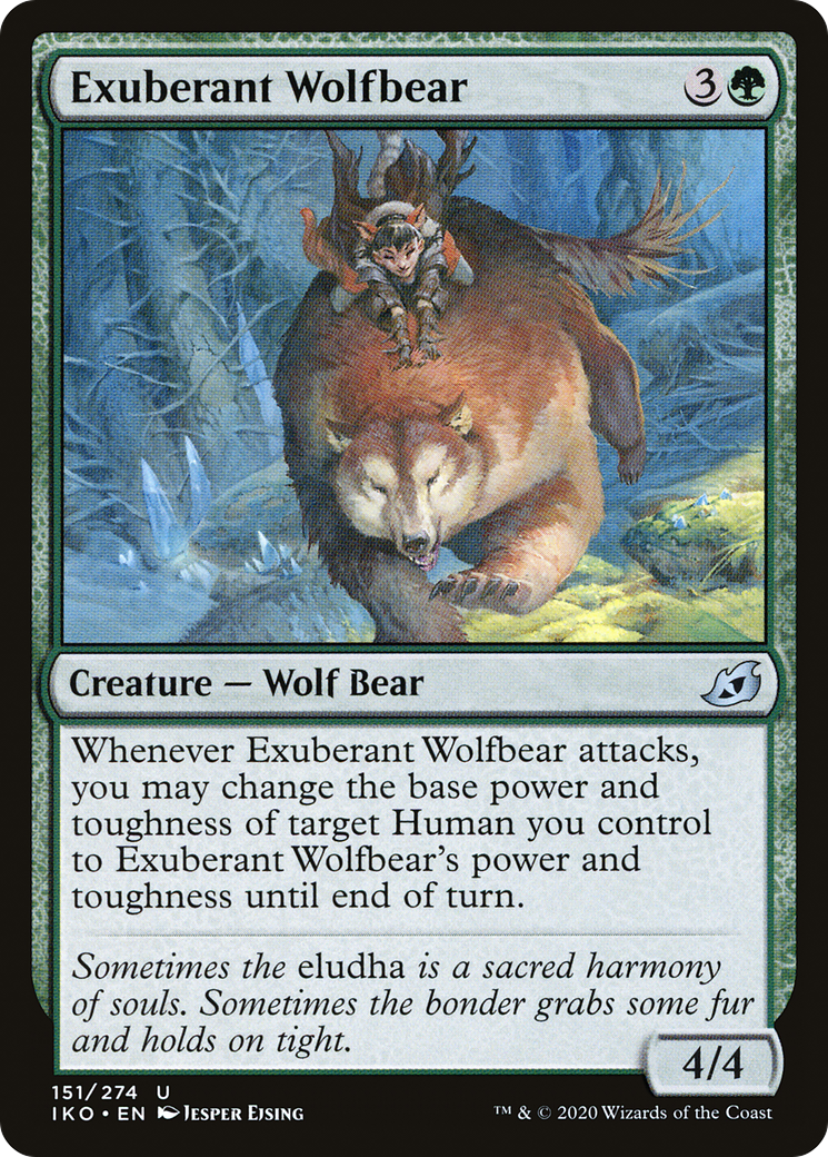Exuberant Wolfbear (IKO-151) (Foil)