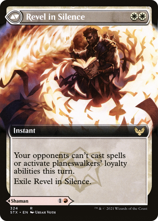 Flamescroll Celebrant // Revel in Silence (STX-324) (Extended Art) (Foil)