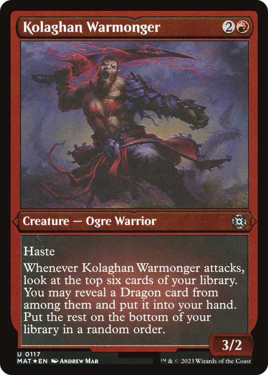 Kolaghan Warmonger (MAT-117) (Etched Foil)