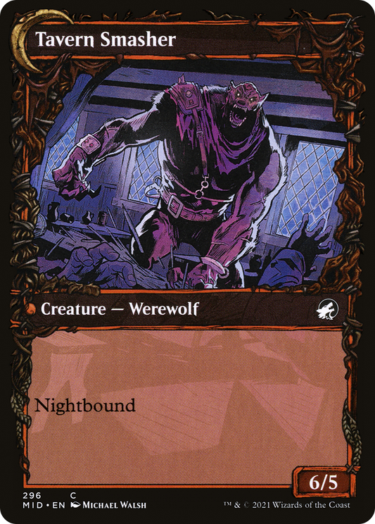 Tavern Ruffian // Tavern Smasher (MID-296) (Showcase) (Foil)