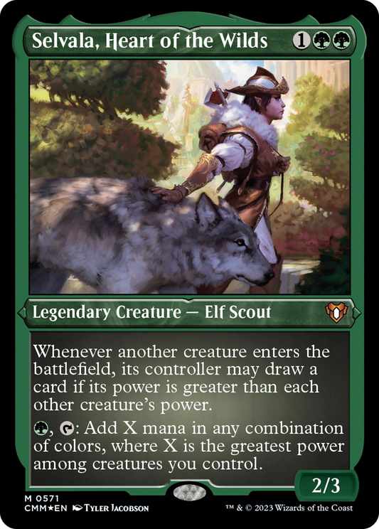 Selvala, Heart of the Wilds (CMM-571) (Etched Foil)