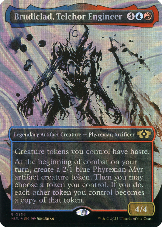 Brudiclad, Telchor Engineer (MUL-166) (Showcase) (Borderless) (Halo Foil)