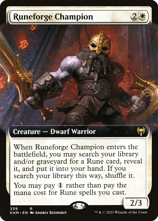 Runeforge Champion (KHM-339) (Extended Art) (Foil)