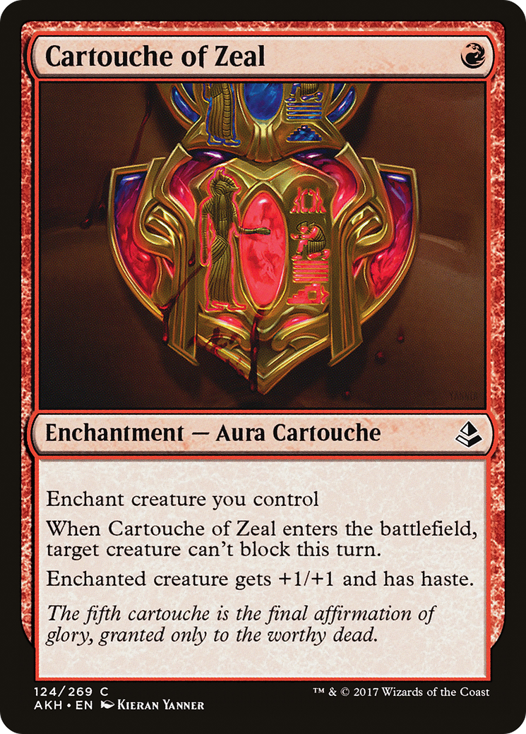 Cartouche of Zeal (AKH-124) (Foil)