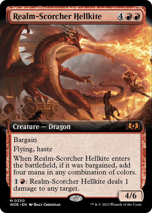 Realm-Scorcher Hellkite (WOE-350) (Extended Art)
