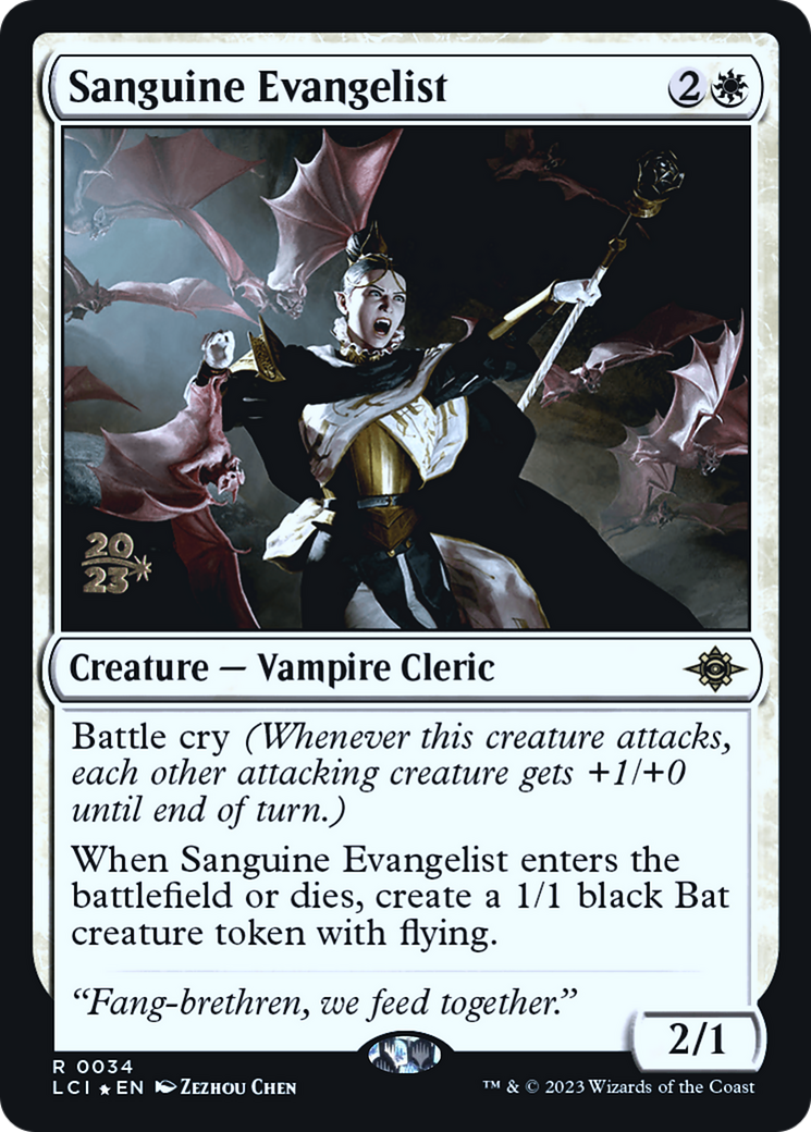 Sanguine Evangelist (PRE-34S) (Foil)
