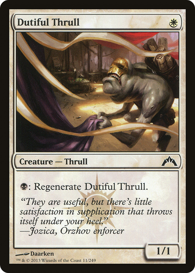 Dutiful Thrull (GTC-011) (Foil)