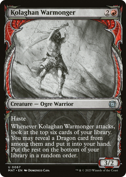 Kolaghan Warmonger (MAT-067) (Showcase) (Foil)