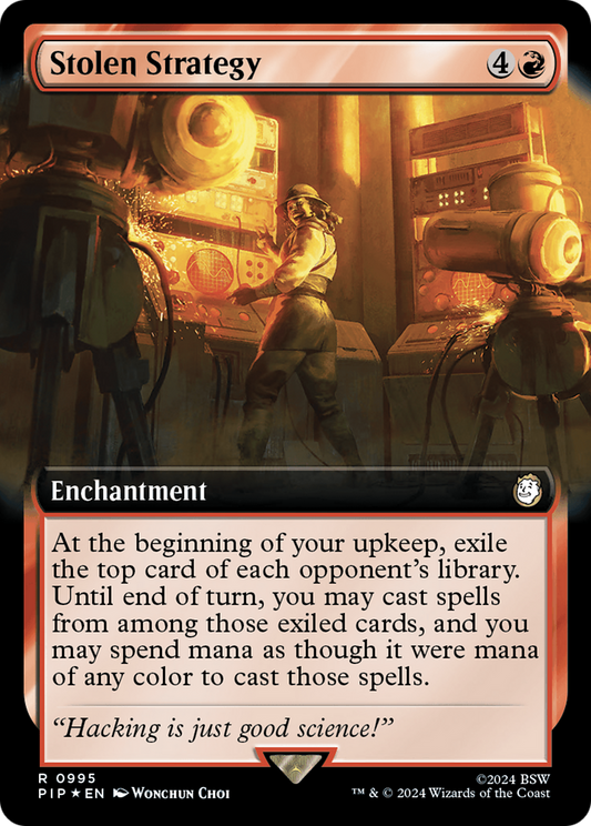 Stolen Strategy (PIP-995) (Extended Art) (Surge Foil)