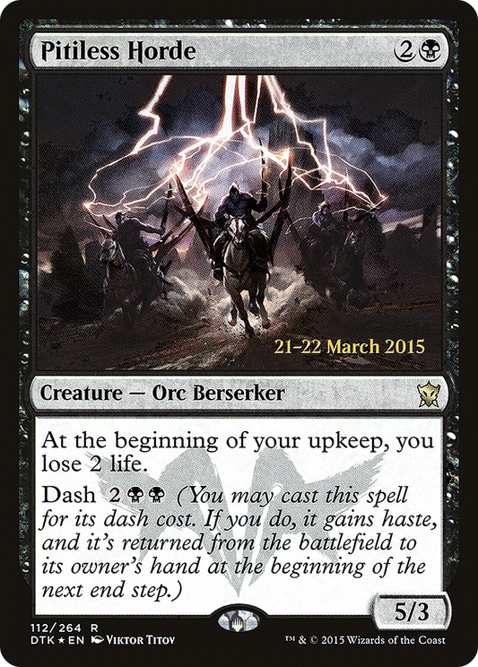 Pitiless Horde (PRE-112S) (Foil)