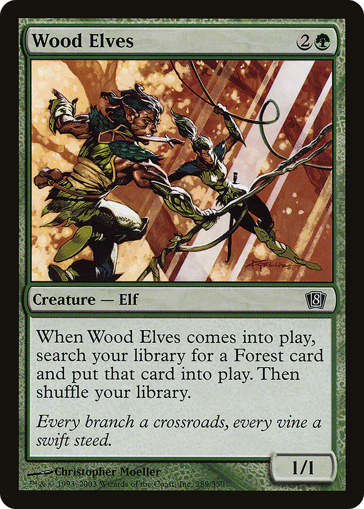 Wood Elves (8ED-289★) (Foil)