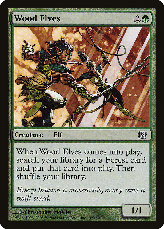 Wood Elves (8ED-289★) (Foil)