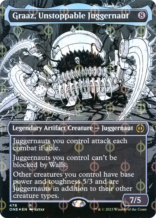 Graaz, Unstoppable Juggernaut (ONE-478) (Showcase) (Borderless) (Compleat Foil)