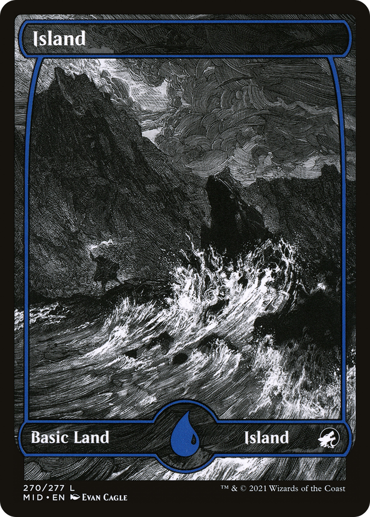 Island (MID-270) (Full Art, Showcase) (Foil)