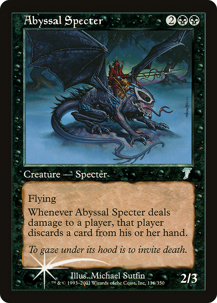 Abyssal Specter (7ED-116★) (Foil)