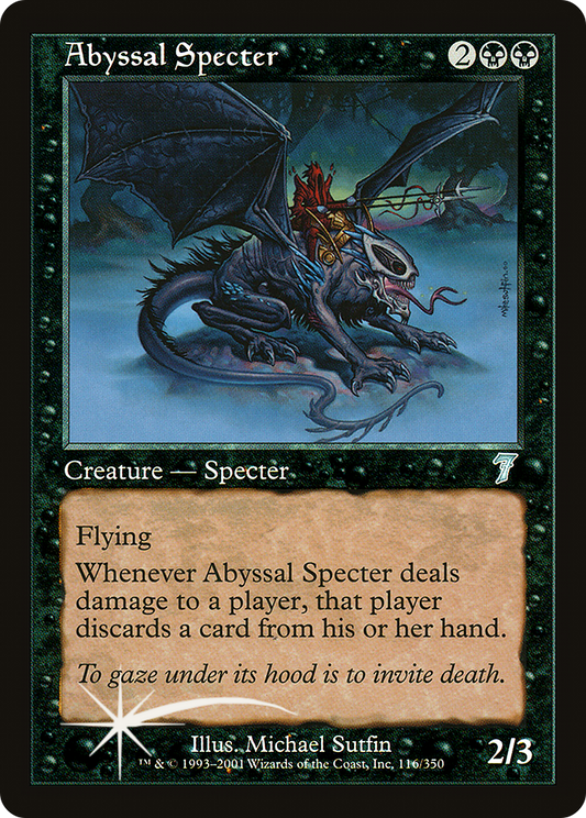 Abyssal Specter (7ED-116★) (Foil)
