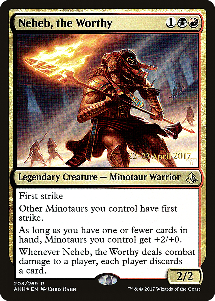 Neheb, the Worthy (PRE-203S) (Foil)