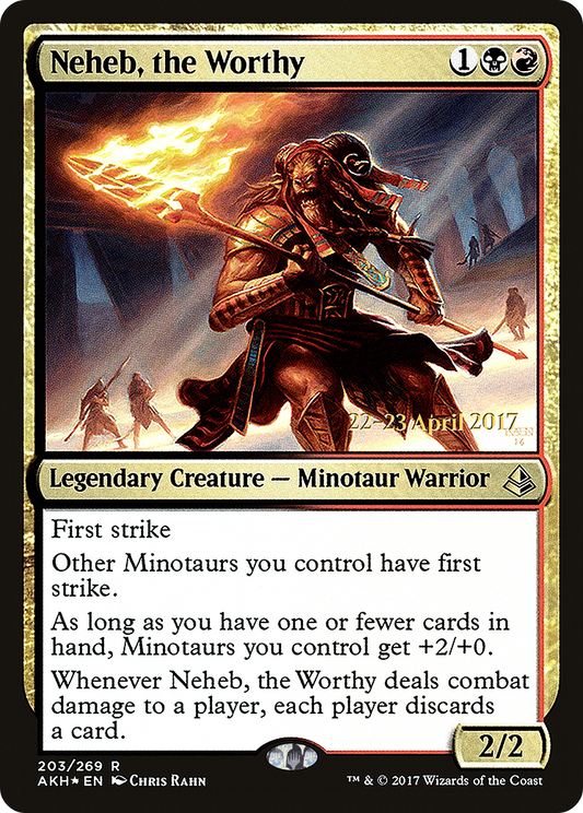 Neheb, the Worthy (PRE-203S) (Foil)