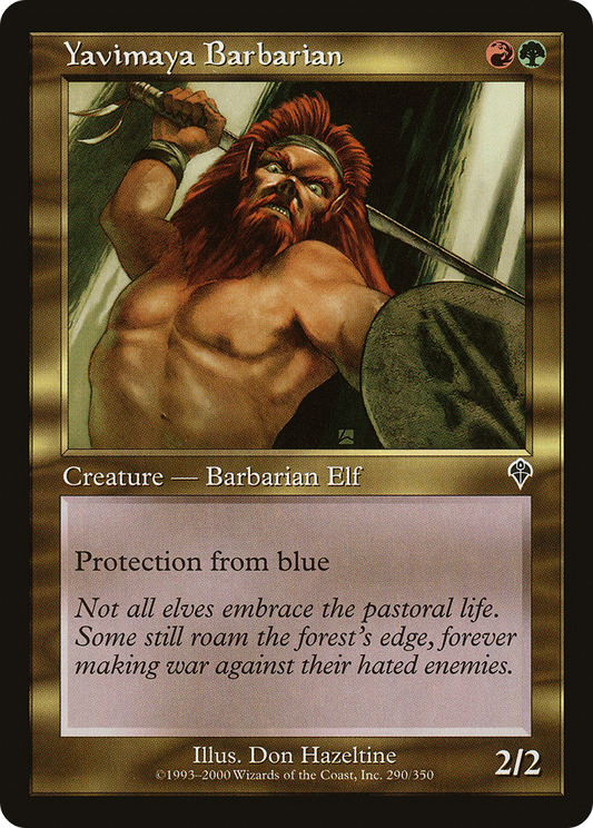 Yavimaya Barbarian (INV-290) (Foil)