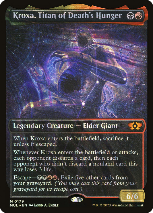 Kroxa, Titan of Death's Hunger (MUL-179) (Showcase) (Halo Foil)
