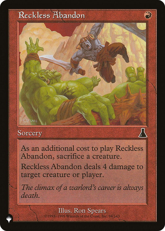 Reckless Abandon (LIST-UDS-94)
