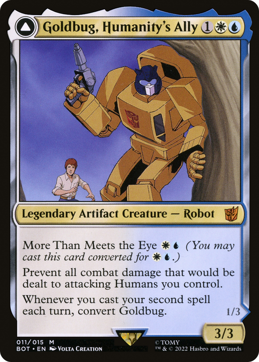Goldbug, Humanity's Ally // Goldbug, Scrappy Scout (BOT-011) (Foil)
